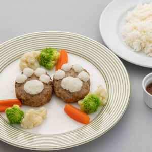記事「肉球おろしハンバーグ(ライス付)」の画像