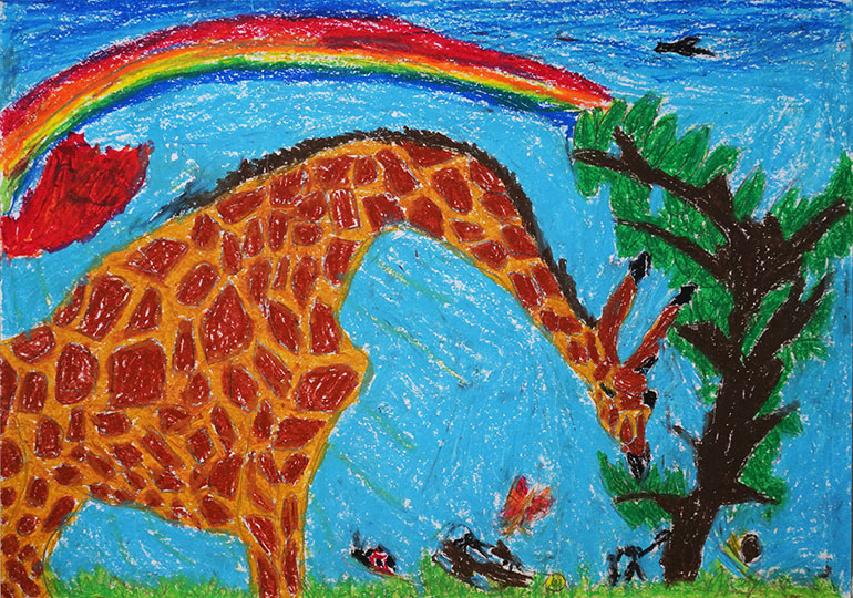 くびのながーいキリンのたび