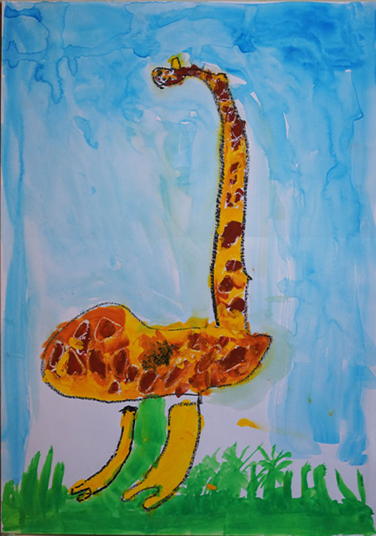 きりんのおさんぽ