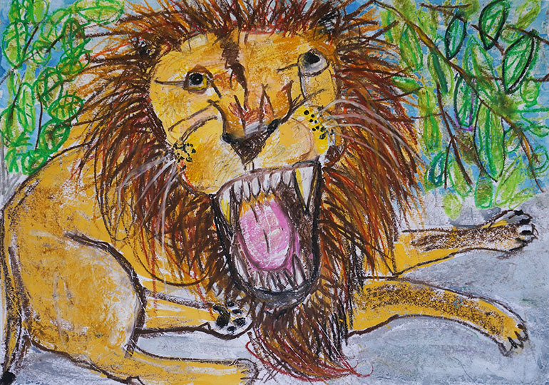 ライオンのおおあくび