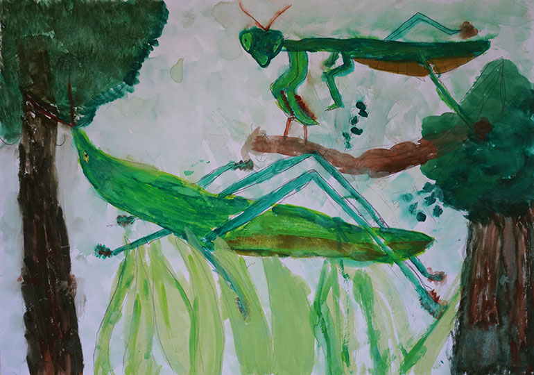 バッタとカマキリさいきょう！！