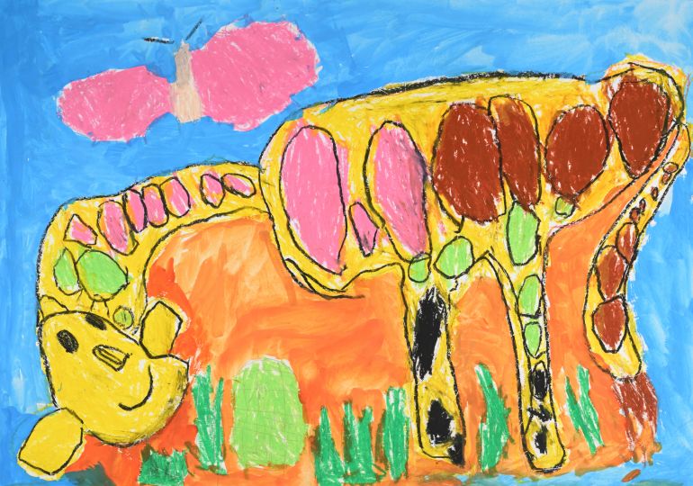 ゆうがたがすきなキリン