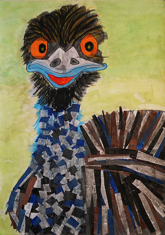 ダチョウじゃないよ、エミューだよ