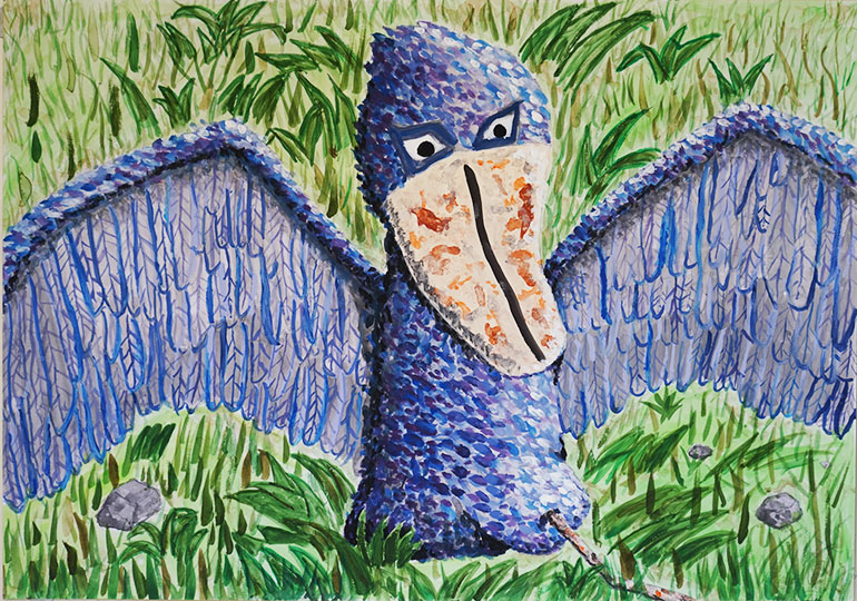 走れ！ハシビロコウ