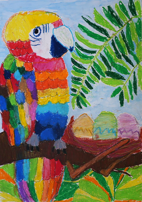 赤ちゃんもカラフルなのかな