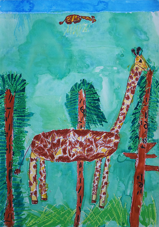 くびがながーいキリン