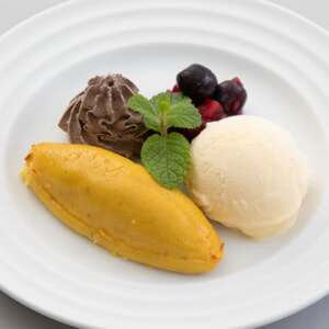 記事「スイートポテト(バニラアイス添え)」の画像