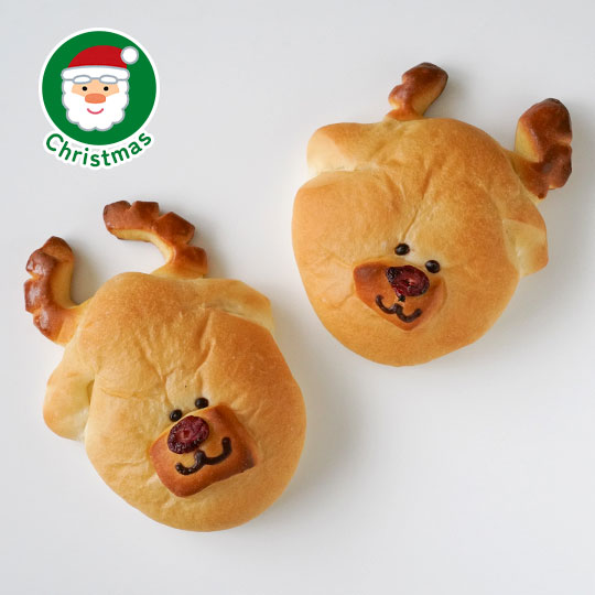 赤鼻トナカイの牛乳クリームパン