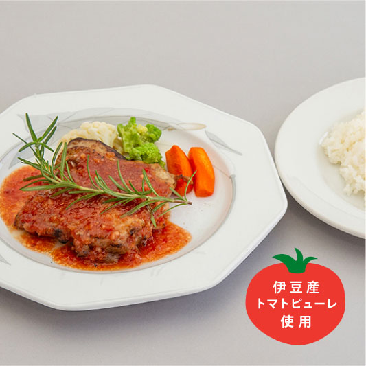 チキンソテー（野菜ソース）ライス付