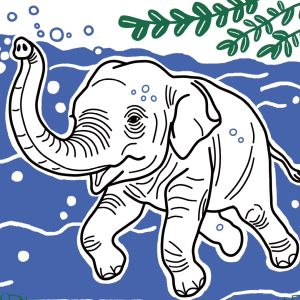 記事「期間限定！「泳ぐゾウ」重ね絵スタンプラリー！（7月25日～9月27日）」の画像